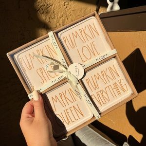 Rae Dunn Pumpkin Coasters